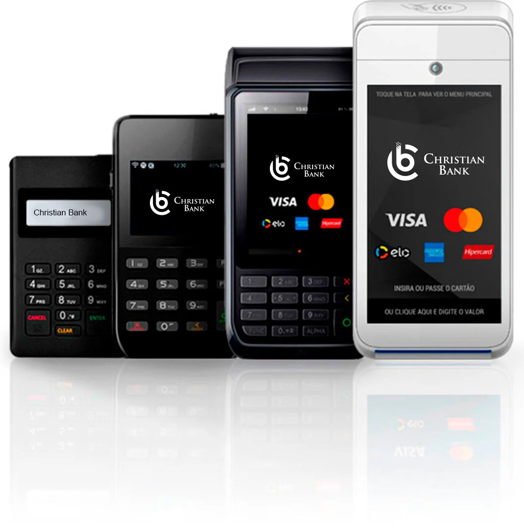 Linha completa de maquininhas Christian Bank